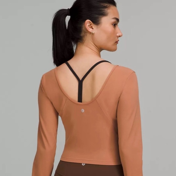 LULULEMON Align Long Sleeve Slim Fit Cropped Length Top - Picture 1 of 4